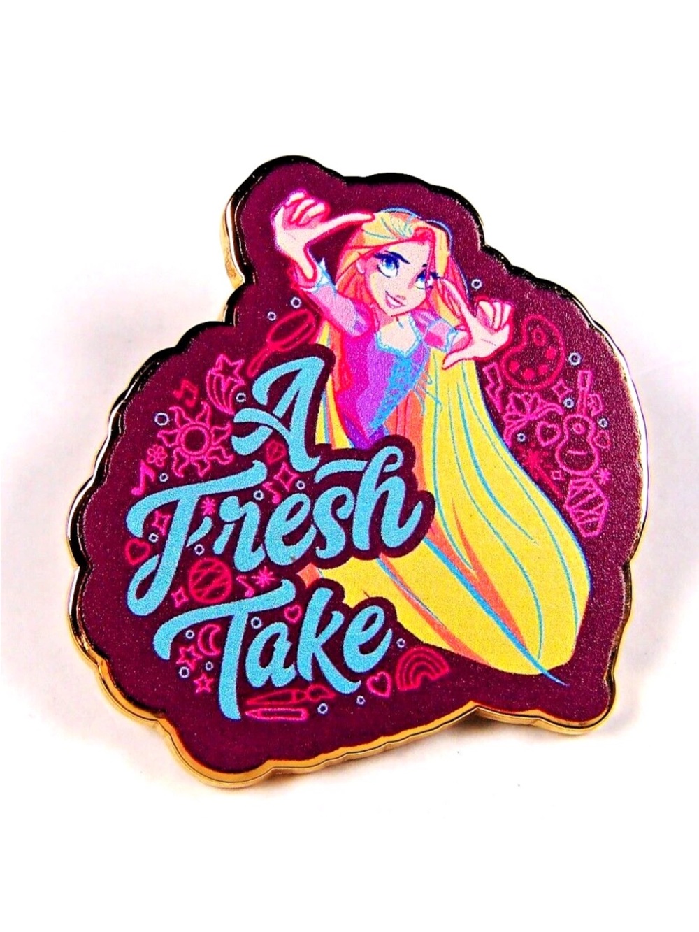 Disney Pin Princess Quotes Lanyard - "A Fresh Take" Rapunzel (Tangled) [162569]